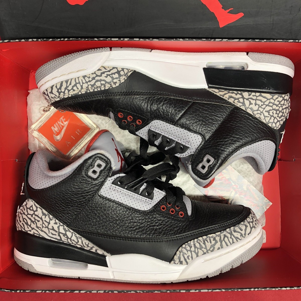 2018 Nike Air Jordan Retro 3 OG BC3 Black Cement 854262 001 SZ 8.5 White Kobe | eBay 2018 Nike Air Jordan Retro 3 OG BC3 Black Cement 854262 001 SZ 8.5 White Kobe | eBay