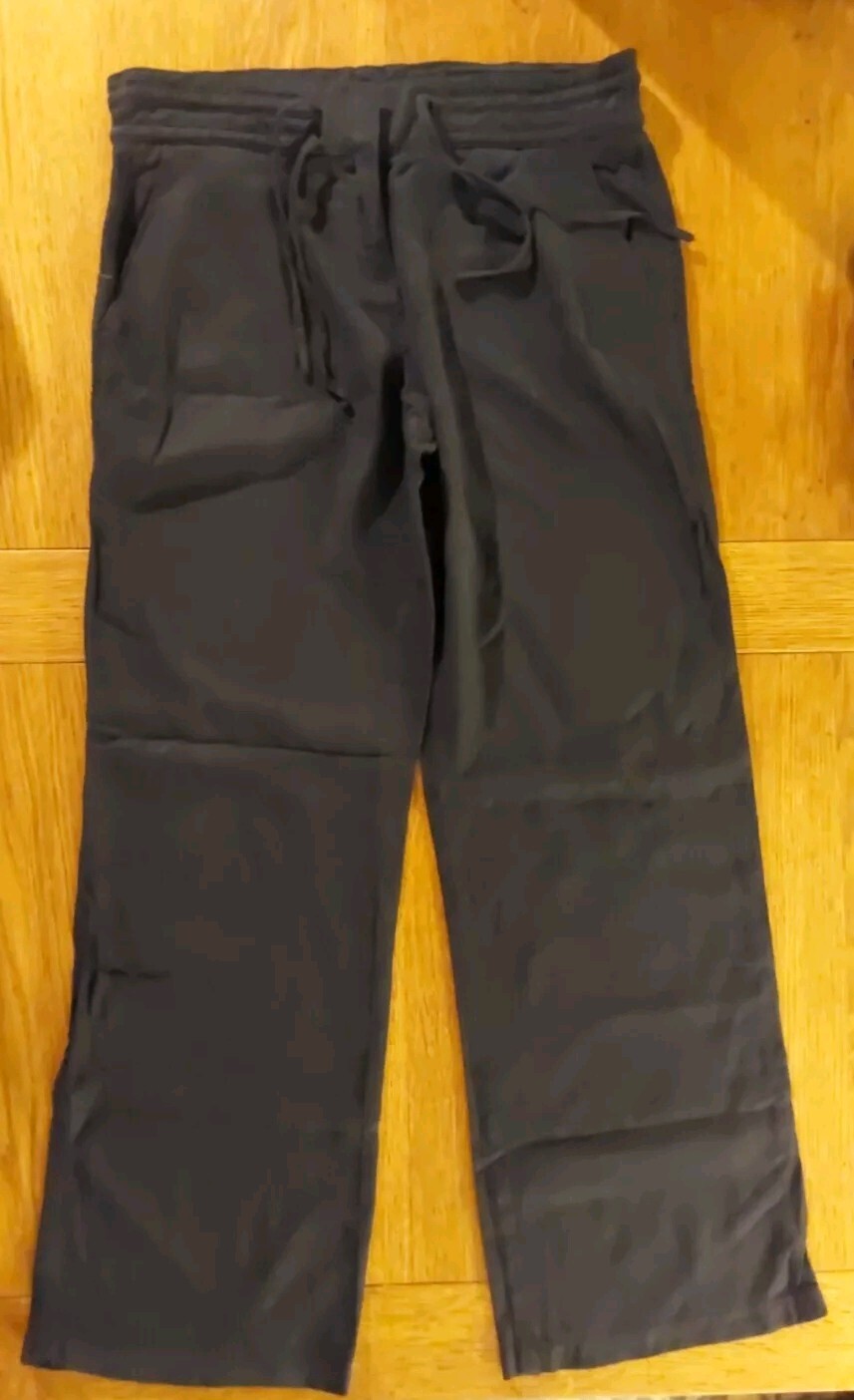 Pantalón holgado Next azul marino mezcla lino paralelo para dama. Talla 12R. En muy buen estado.