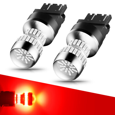 AUXITO 3157 3156 Rojo T25 LED Intermitente Parada Freno Luz Trasera