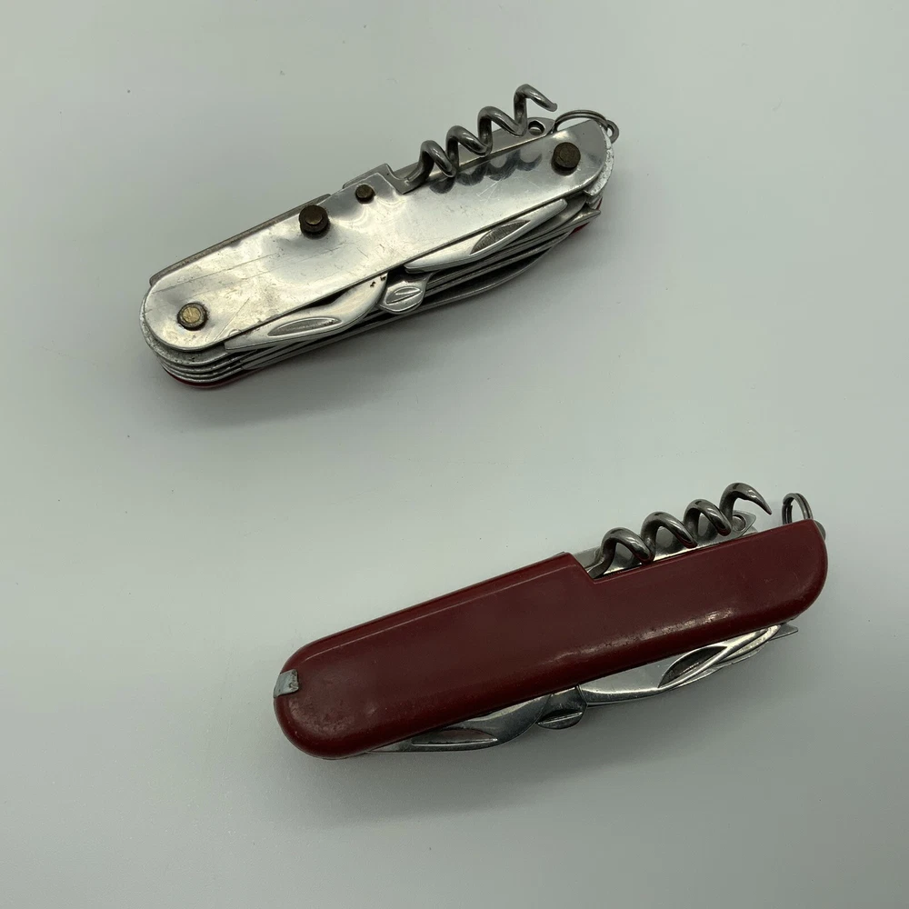 Multi-Tool Knives 2 Red Star-in-Q 15 Tools Pocket Screw File One Tool for Parts