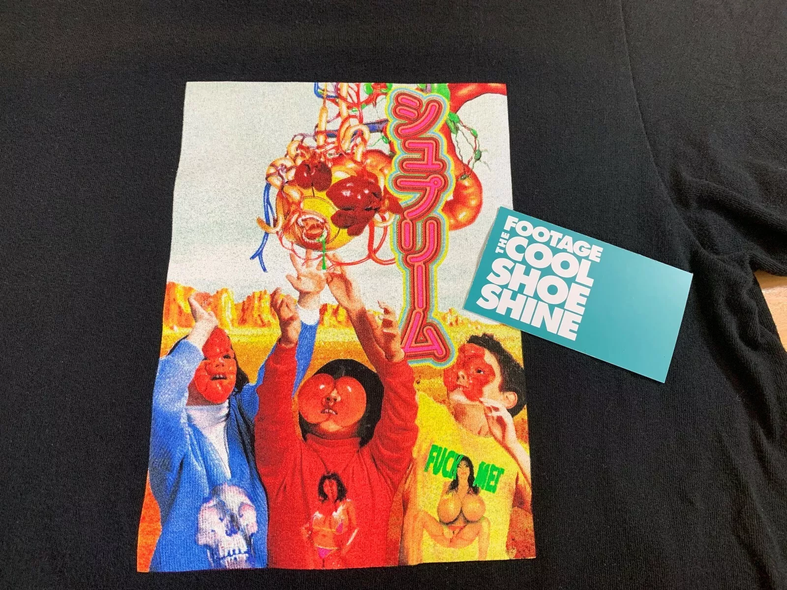 TEE SHIRT SUPREME SEKINTANI LA NORIHIRO SS19 2019 BOÎTE ROUGE LOGO NOIR LARGE L 