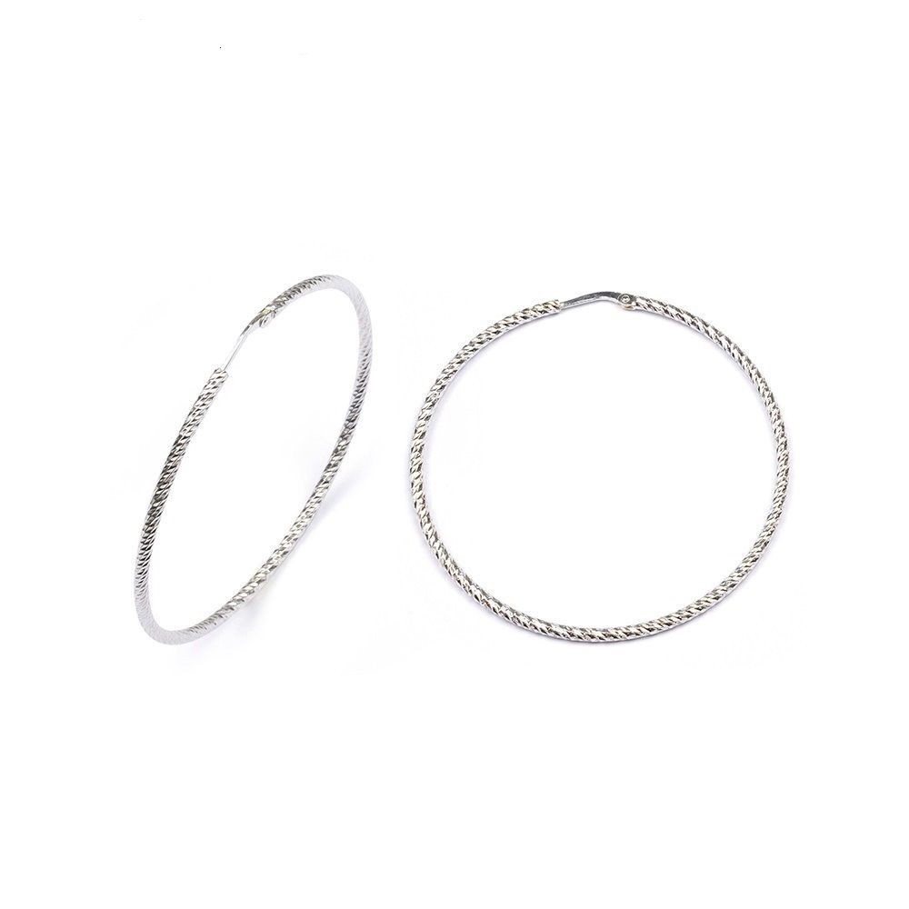 Créoles argent massif 925 diamantées 25mm idée cadeau femme