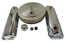 Ford 351c 351m 400m Chrome Steel Engine Dress Up Kit Cleveland Air Cleaner Tall