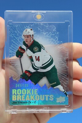 2016-17 Joel Eriksson Ek UD Upper Deck Rookie Breakouts #RB14 ser: 045/100 RC