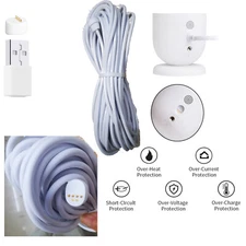 25ft/7.6m Weatherproof Charge Cable for Google Nest Cam camera (battery) outdoor