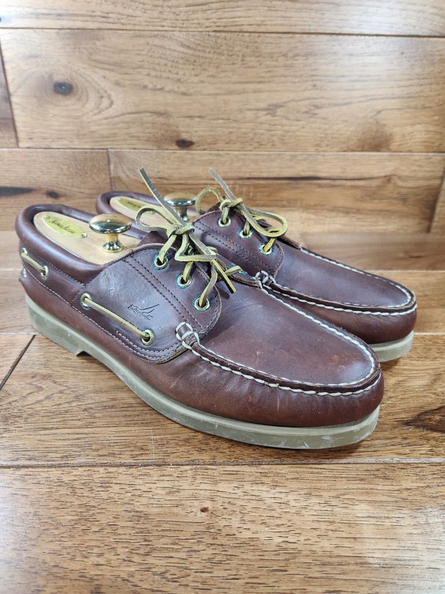 SPERRY TOPSIDER シューズ 26cm ブラウン ヴィンテージ Vintage Men's Sperry TOP SIDERS Brown Leather Boat Shoes
