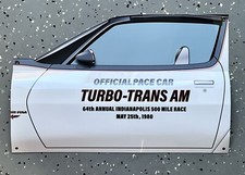 Wow 1980 Pontiac Trans Am Turbo Indy 500 Pace Car Door Style Sign