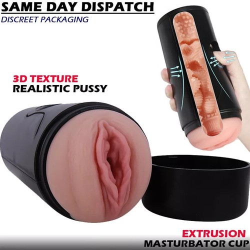 Male Masturbator Silicone Realistic Pussy Vagina Stroker Cup Male Sex Toy Aus - Picture 2 of 7