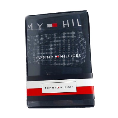 Tommy Hilfiger Herren Unterwäsche Trunk & Sock Set Grid Check / Desert Sky - S