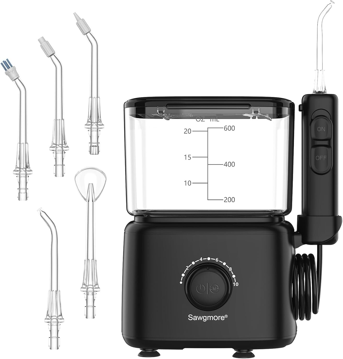 Miglior Idropulsore Qualità-Prezzo: Sawgmore 600ml 10 Livelli Pro