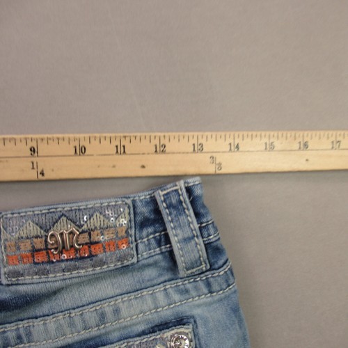 Miss Me Shorts Girls 25 Lightweight Outdoors Blue Chino Pockets - Picture 8 of 11
