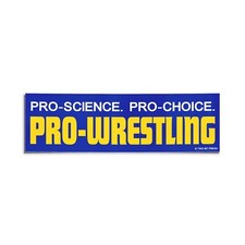 Pro-choice Pro-wrestling Bumper Sticker - Funny Vintage Style - Vinyl Decal 90s Pro-choice Pro-wrestling Bumper Sticker - Funny Vintage Style - Vinyl Decal 90s