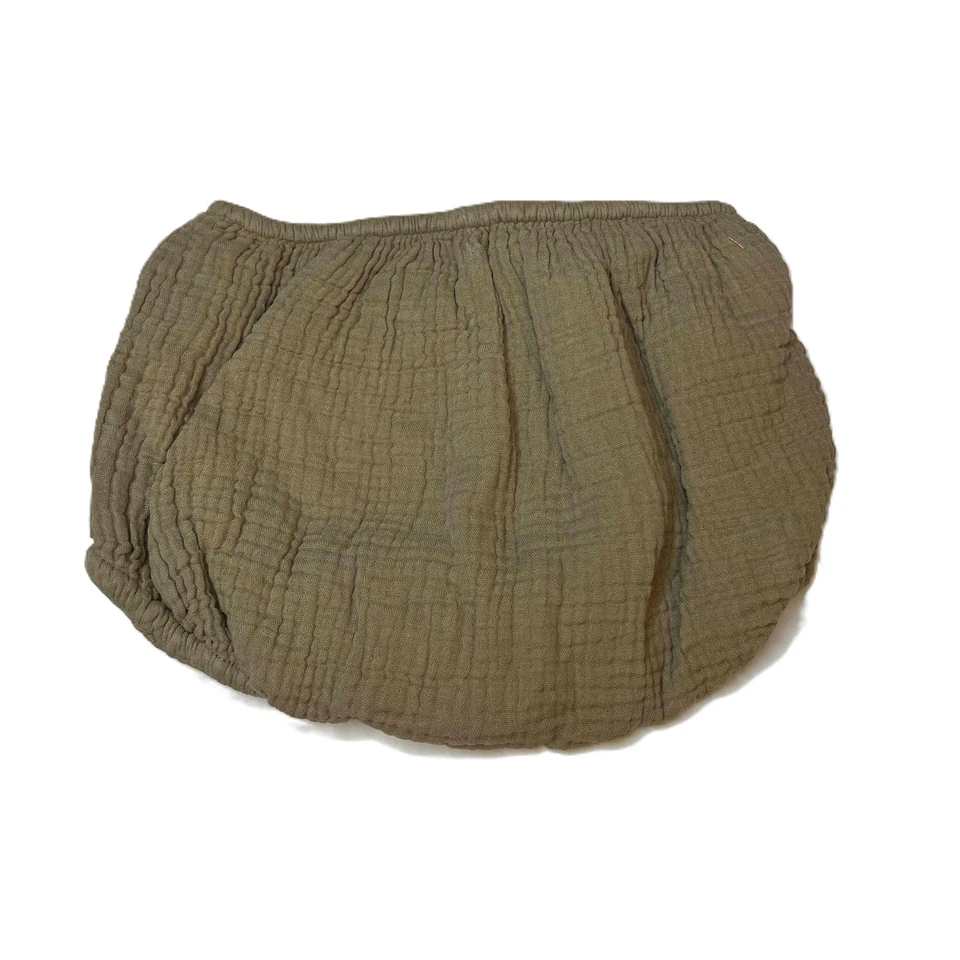 Shorts unissex The Simple Folk Bloomers areia algodão orgânico 5/6 anos novo - Imagem 2 de 4