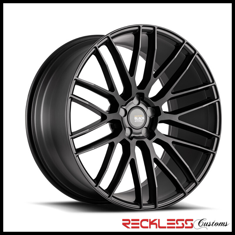 SAVINI 22" BM13 MATTE BLACK CONCAVE WHEELS RIMS FITS BENTLEY CONTINENTAL GT