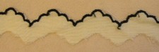 9 m Batist - Spitze gelb mit