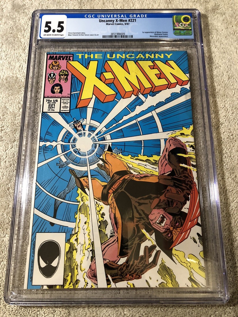 Uncanny X Men 221 CGC 5.5 9/1987 1st Appearance of Mr Sinister WOW
