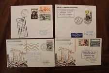 Zestaw 4 Pokrowiec na lot Air France Senegal Wybrzeże Kości Słoniowej Kongo lata 1950-te 1960-te