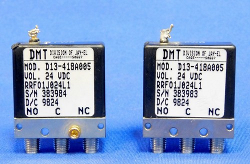 DMT D13-418A005 SPDT Switch DC-22 GHz (2) Units Untested - Picture 1 of 4