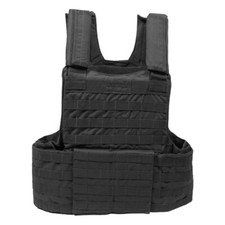 TACTICAL ARMY COMBAT VEST MOLLE II MODULAR SYSTEM MILITARY PLATE AIRSOFT BLACK