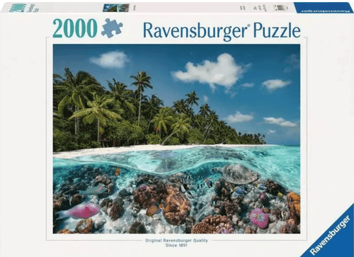 A dive in the Maldives  2000pc Jigsaw Puzzle Ravensburger - Picture 1 of 4