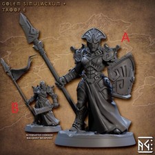 Golem Simulacrum - Troop E DnD Miniatures Tabletop Gaming Miniature