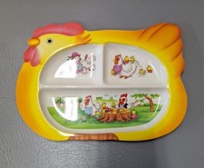 Melamine WENDY Chicken Plastic Children's Plate No. W888 NOS Made In Guatemala