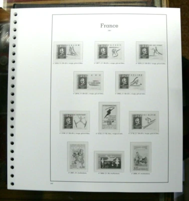 YVERT ET TELLIER : FEUILLES SC FRANCE ANNEES 1991 + 1992 AVEC POCHETTES - NEUF