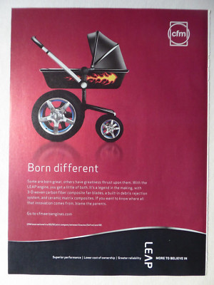 3/2014 PUB CFMI SAFRAN GENERAL ELECTRIC LEAP FLUGZEUG MOTOR KINDERWAGEN ANZEIGE