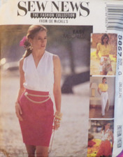 McCall's Sewing Pattern 5857 Misses Skirt Pants and Shorts Sizes 20-24 FF UNCUT