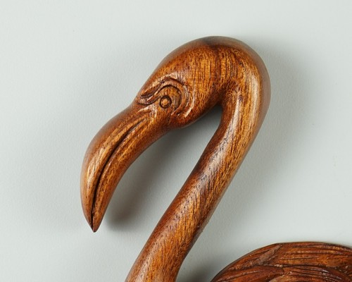 Flamingo Wall Decor, Animal Wall Art, Bird Decor, Animal Figurine, Gift for Wife - Picture 2 of 6