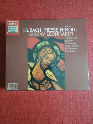 Bach Messe H-Moll BMV 232 Gustav Leonhardt 2CD  Poulenard Elwes SEALED
