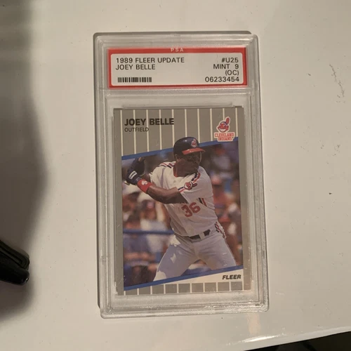 1989 FLEER UPDATE #U25 JOEY BELLE ALBERT RC PSA GRADED MINT 9 BASEBALL CARD