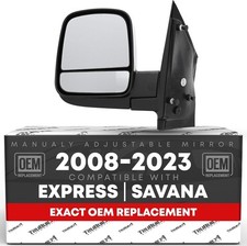 Driver Side Mirror Compatible with 2008-2015 Chevrolet Express  GMC Savana 1...