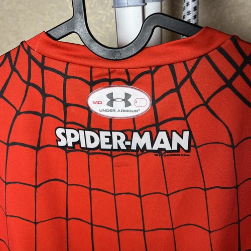 UNDER ARMOUR Ultimate MARVEL Compressione SPIDERMAN Alter Ego CAMICIA Uomo Taglia M - Foto 5 di 6