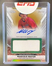 2025 Topps Pro Debut Marcelo Mayer Jumbo Auto Relics Chrome Gold Refractor /50