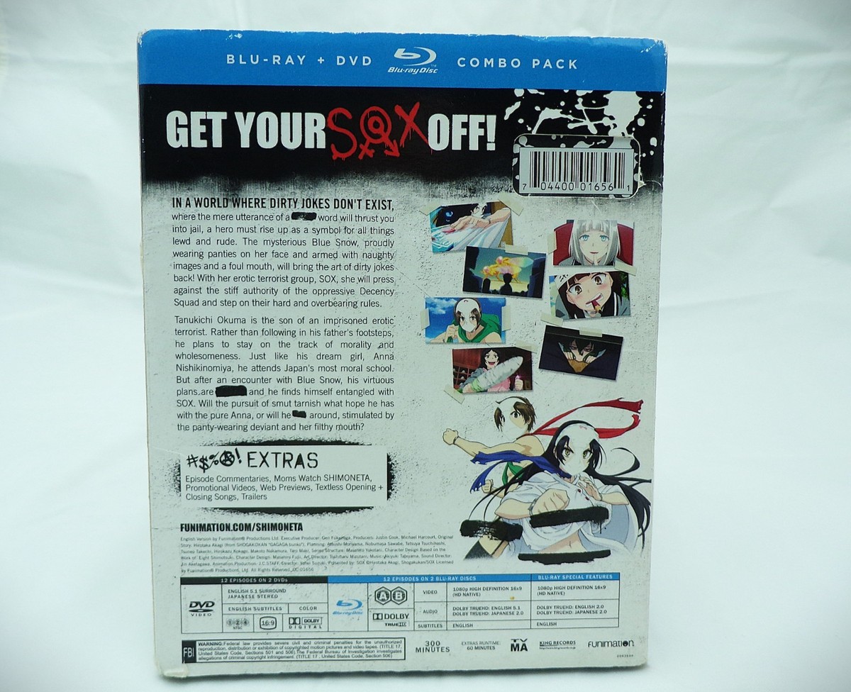 Shimoneta Complete Anime Series Blu-ray/DVD Combo + Slipcover NEW
