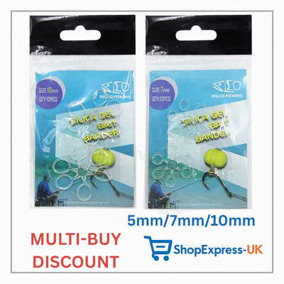 Köderbänder 5mm/7mm/10mm transparent elastisch Pelletbänder Karpfenangeln Silikon