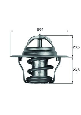MAHLE TX 14 87D Thermostat, coolant for AUDI,DODGE,IRAN KHODRO,JEEP,MITSUBISHI,N