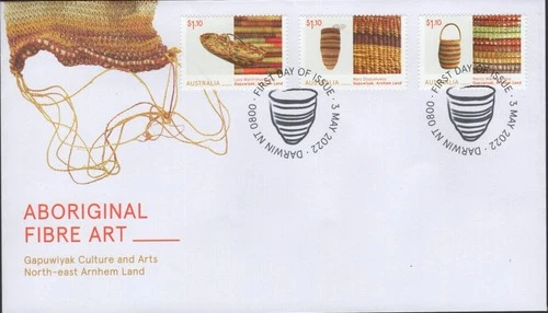 AUSTRALIA - 2022 'ABORIGINAL FIBRE ART' First Day Cover [F1065]