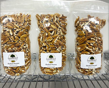 2026 Crop Georgia Grown Shelled Pecans 16 oz Bags, 3-Pack