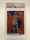 Stephen Curry 2019-20 Mosaic On-Card Auto PSA/DNA Certified Warriors Gold/Orange