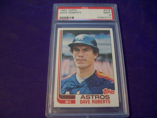 1982 TOPPS #218 DAVE ROBERTS PSA 9 - Picture 1 of 2