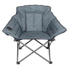 Zenithen Limited Alternative Club Portable Folding Outdoor Camping Chair, Gray