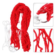 Nylon Rope Hammock Outdoor Camping Hammock Camping Hanging Chair (Red+Rope)