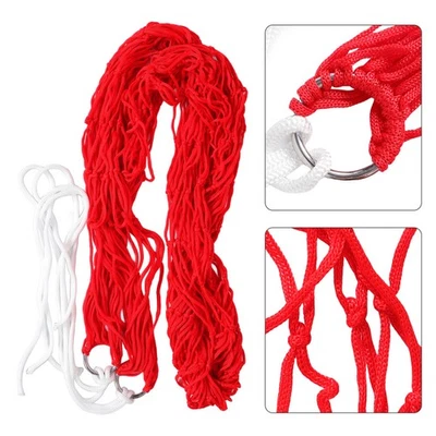 Nylon Seil Hängematte Outdoor Camping Hängematte Camping Hängesessel (rot + Seil) - Bild 1 von 4