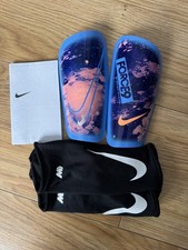 Nike Mercurial Lite Erling Haaland Football Shin Guards Blue Size XS HJ6598-492