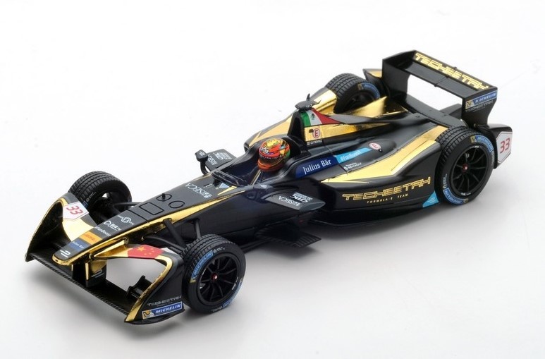 Spark Techeetah Formule E 2016-2017 voiture miniature 1/43 en résine de la Saison 3 Monaco