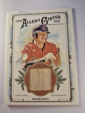 2025 Topps Allen & Ginter KYLE MANZARDO Game Used Relic #AGR-KMA Guardians /50