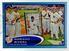 2012 Topps - Season Highlights Checklist Mariano Rivera #109 Walmart  Blue