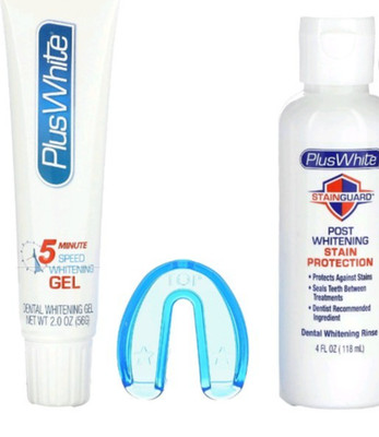 plus white 5 Minuten Whitening Kit, Starter Kit, Mundschutz und List